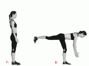 single leg dead lift
